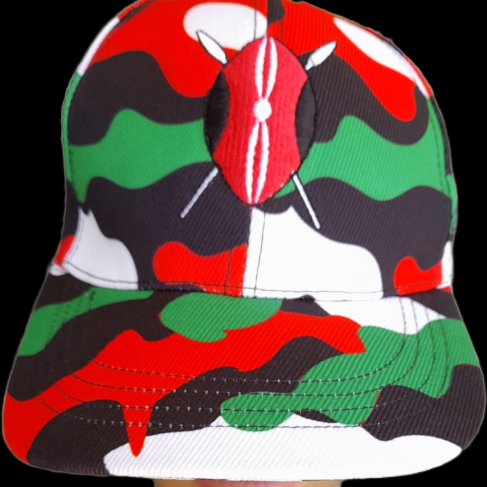 Kenya Flag Camouflage Hat